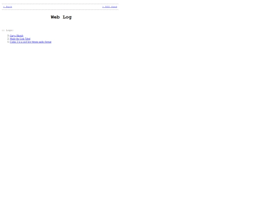 weblog screenshot