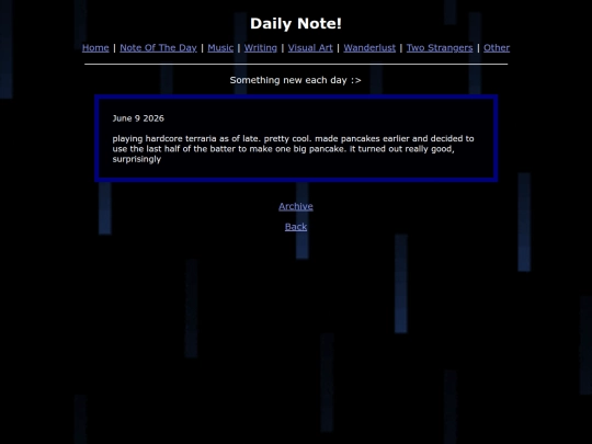 Notes/NoteOfTheDay screenshot