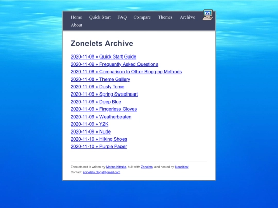archive screenshot
