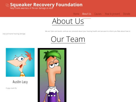 About Us screenshot
