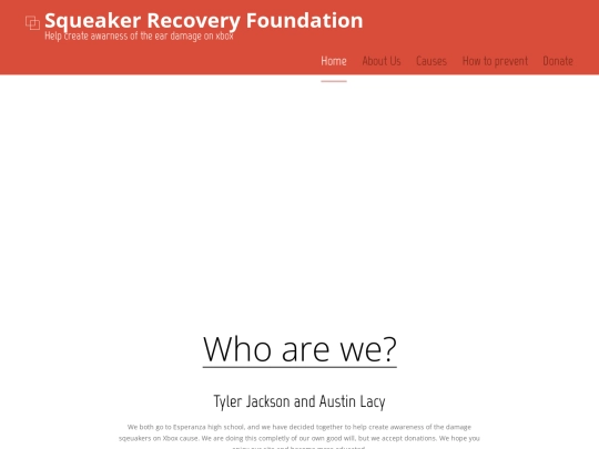Main Page screenshot
