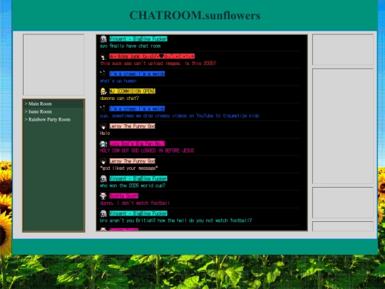 CHATROOM/CHAT screenshot