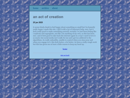 blog/posts/2025-01-25-an-act-of-creation screenshot