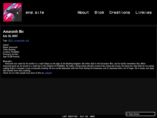 creations/writing/amaranth_bio screenshot