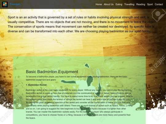 Sport screenshot