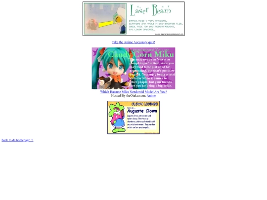 quizzes screenshot