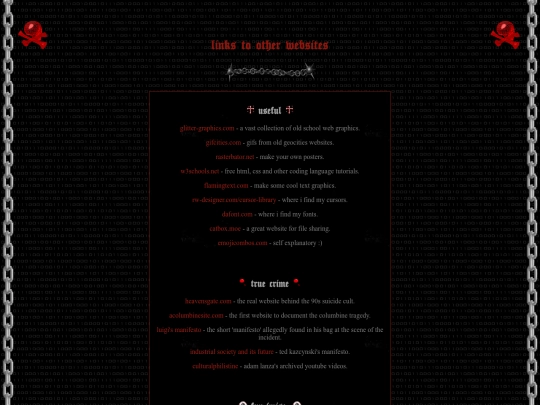 links screenshot