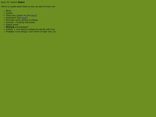 info screenshot