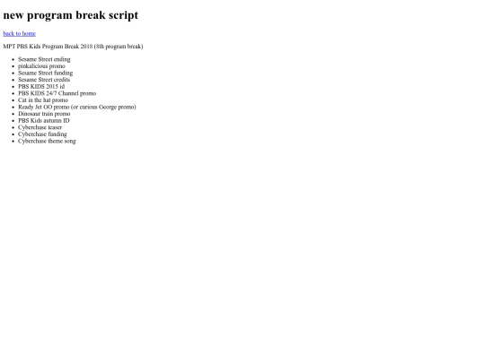 newprogrambreaklist screenshot