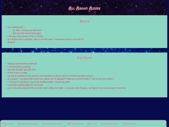 info screenshot