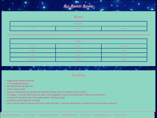 list screenshot