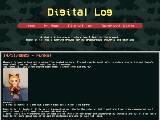 log screenshot