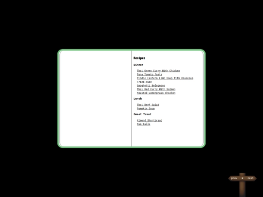 recipes screenshot