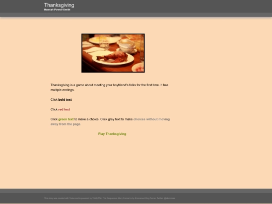 thanksgiving screenshot