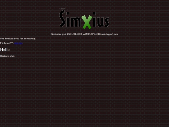 simxius_singleplayer screenshot