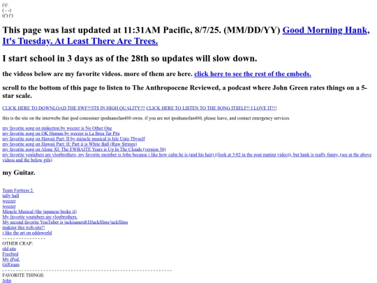 The home-page of ipodnanofan480 screenshot