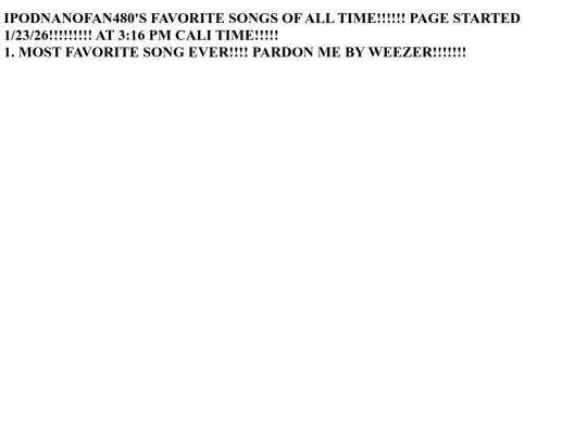 favorite_songs screenshot