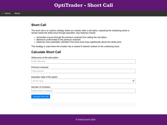 shortcall screenshot