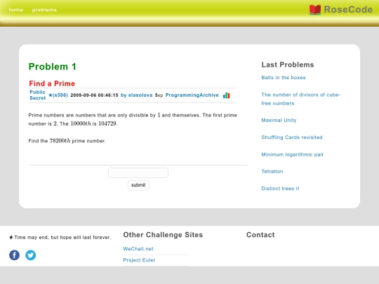 problem screenshot