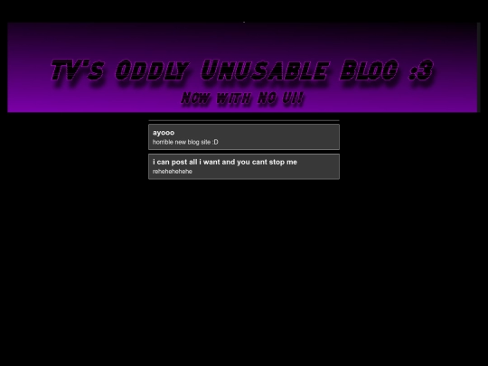 Blog screenshot