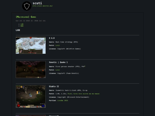 pages/games screenshot