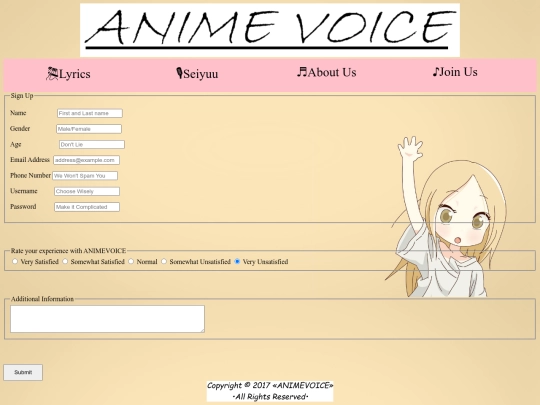 signup screenshot