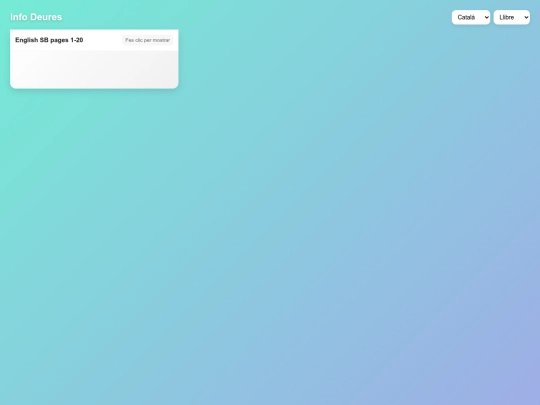 InfoDeures screenshot