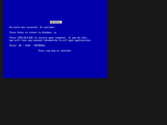 bsod screenshot