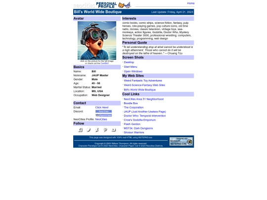 profile screenshot