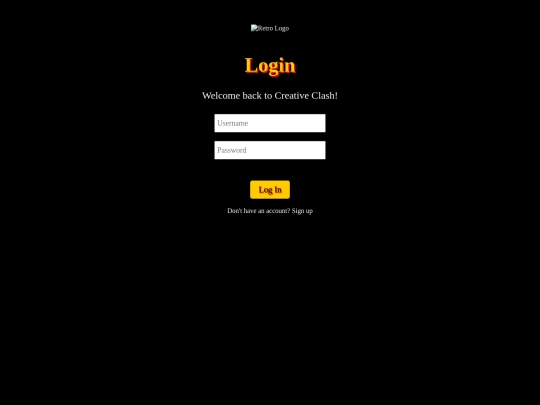 login screenshot