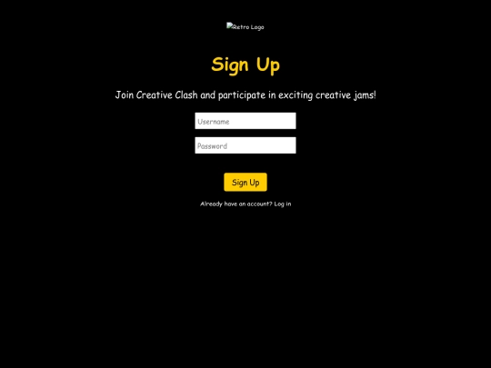 signup screenshot