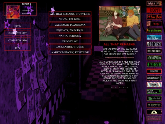 Characters screenshot