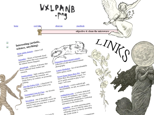 links screenshot