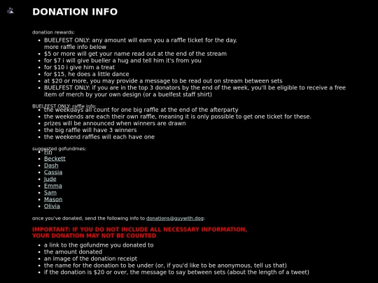 donations screenshot