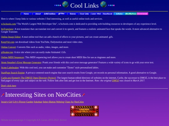 CoolLinks screenshot