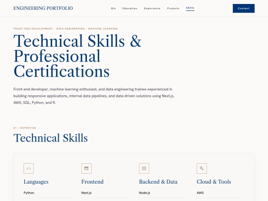 skills screenshot