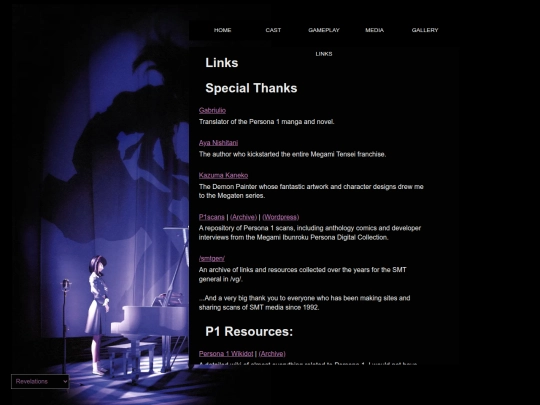 links screenshot
