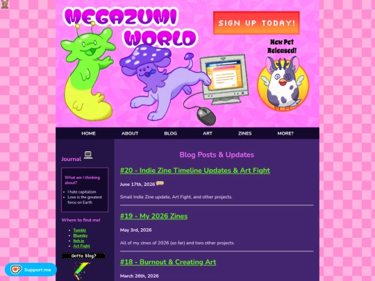 blog screenshot