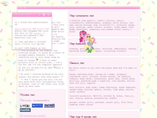 aboutme screenshot