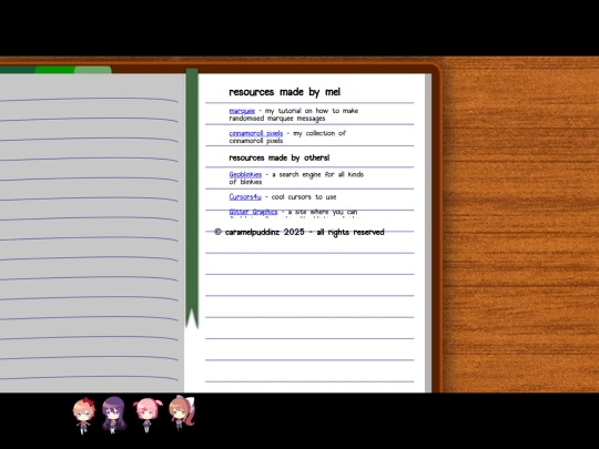 resources screenshot