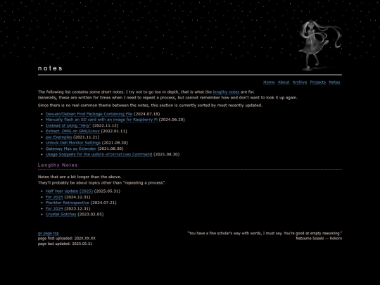 notes screenshot