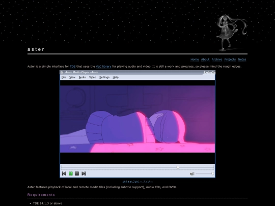 p/aster screenshot