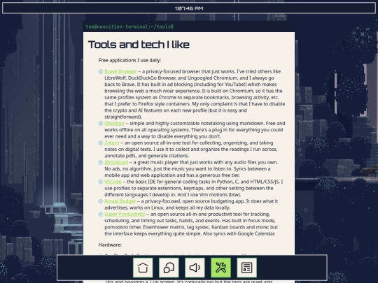 tools screenshot