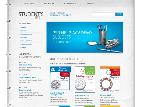 StDatabase/Benjaminzama/subjects screenshot