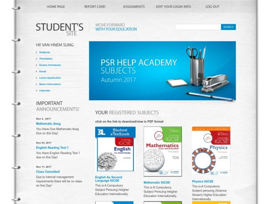StDatabase/Van_Hnem_Sung/subjects screenshot