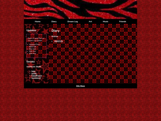 diary screenshot