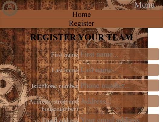 Register screenshot
