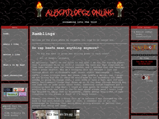 ramblings screenshot