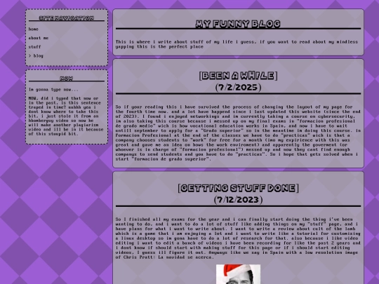 Pages/blog screenshot