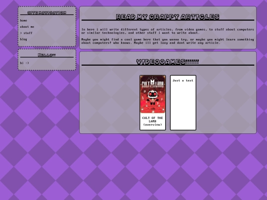 Pages/stuff screenshot